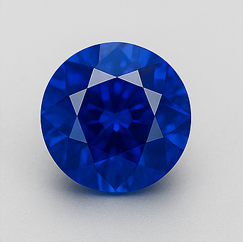 2.61ct Natural Blue Sapphire – Round Brilliant Cut – Unheated