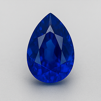 2.12ct Natural Blue Sapphire – Pear Cut – Royal Blue – Unheated